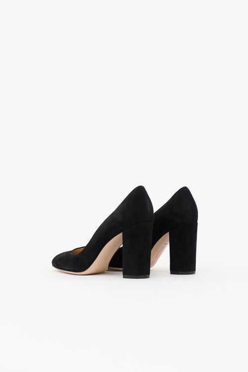 Gianvito Rossi Suede Piper Pump