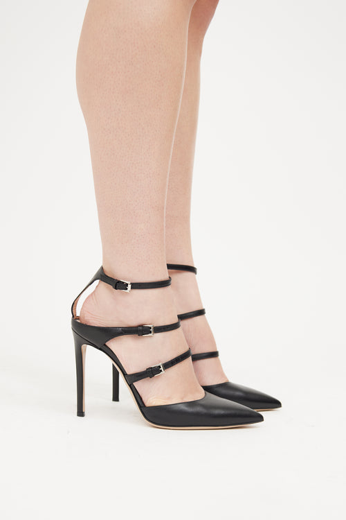 Gianvito Rossi Black Carey Pump