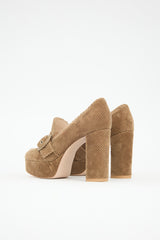 Gianvito Rossi Corduroy Leon Platform Loafer