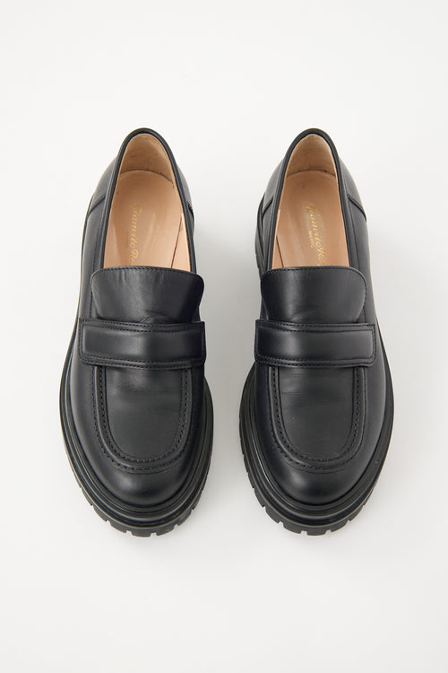Gianvito Rossi Leather Argo Loafer