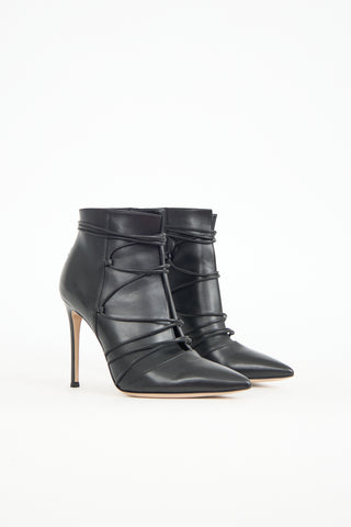 Gianvito Rossi Leather Lace Up Boot