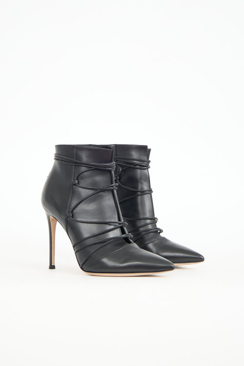 Gianvito Rossi Leather Lace Up Boot