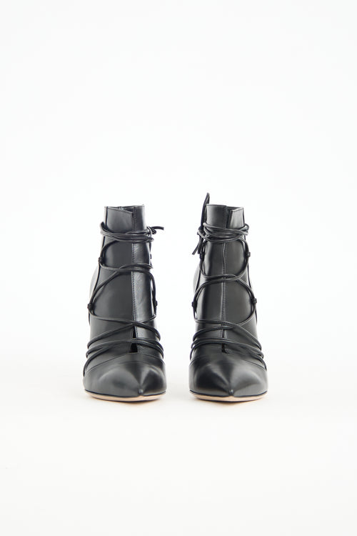 Gianvito Rossi Leather Lace Up Boot