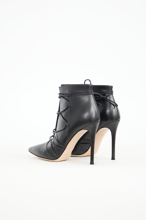Gianvito Rossi Leather Lace Up Boot