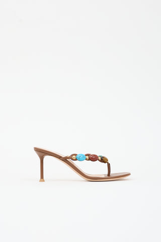 Gianvito Rossi Leather Shanti Sandal