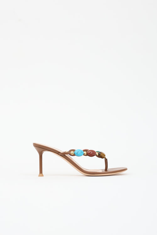 Gianvito Rossi Leather Shanti Sandal