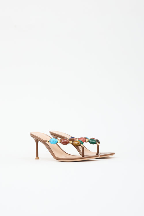 Gianvito Rossi Leather Shanti Sandal