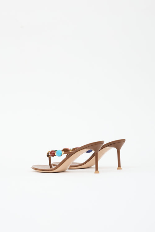 Gianvito Rossi Leather Shanti Sandal