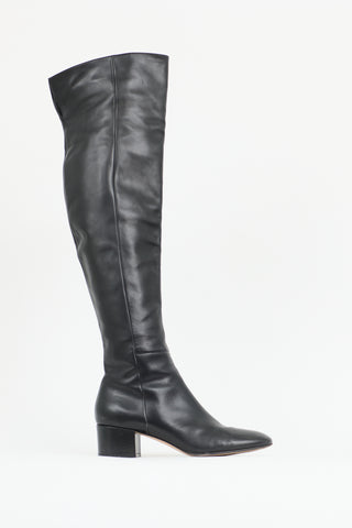 Gianvito Rossi Leather Thigh High Boot
