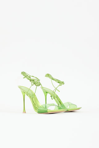 Gianvito Rossi Leather & PVC Glass Sandal