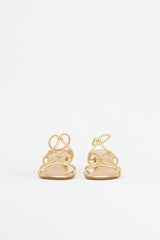 Gianvito Rossi Metallic Leather Sandal