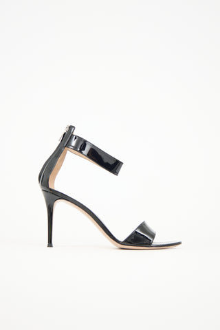 Gianvito Rossi Patent Ankle Strap  Sandals