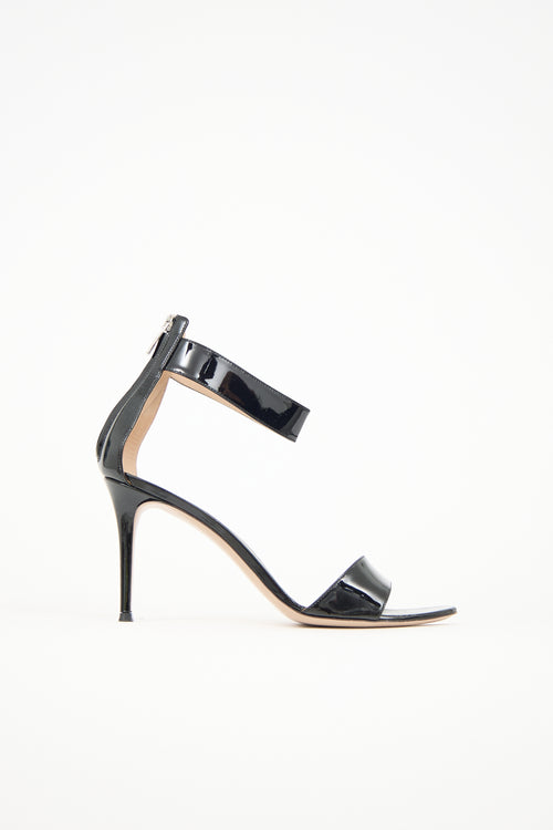 Gianvito Rossi Patent Ankle Strap  Sandals