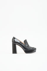 Gianvito Rossi Patent Penny Loafer Pump