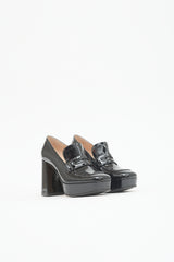 Gianvito Rossi Patent Penny Loafer Pump