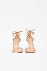 Gianvito Rossi Satin Ankle Tie Sandal