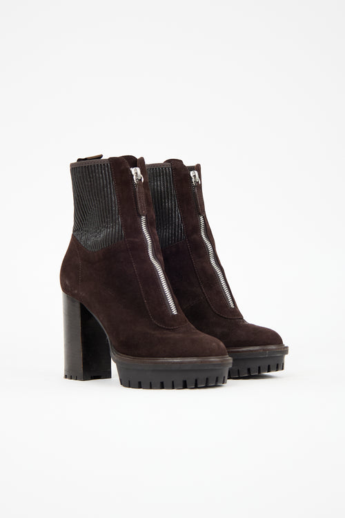 Gianvito Rossi Suede Mason Boot
