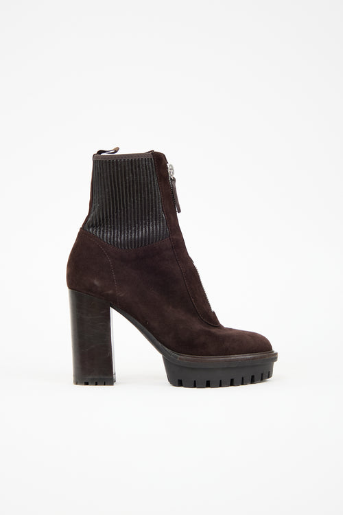 Gianvito Rossi Suede Mason Boot
