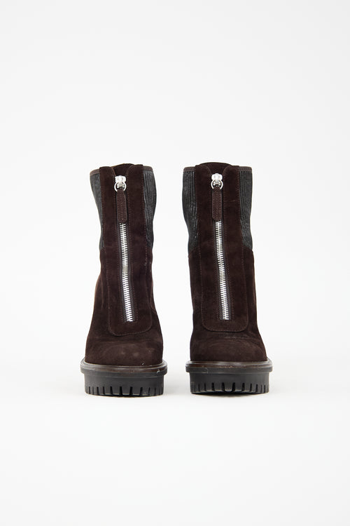 Gianvito Rossi Suede Mason Boot