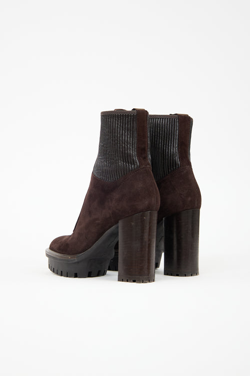Gianvito Rossi Suede Mason Boot