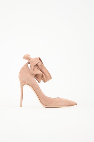 Gianvito Rossi Suede Lane Pump