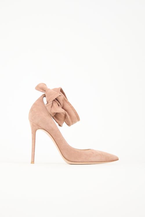 Gianvito Rossi Suede Lane Pump
