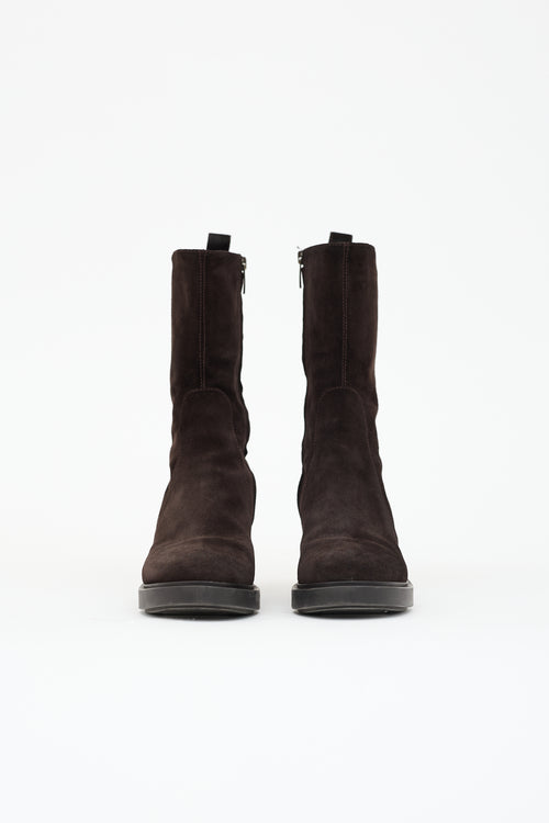 Gianvito Rossi Suede Exton Boot