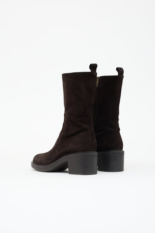 Gianvito Rossi Suede Exton Boot