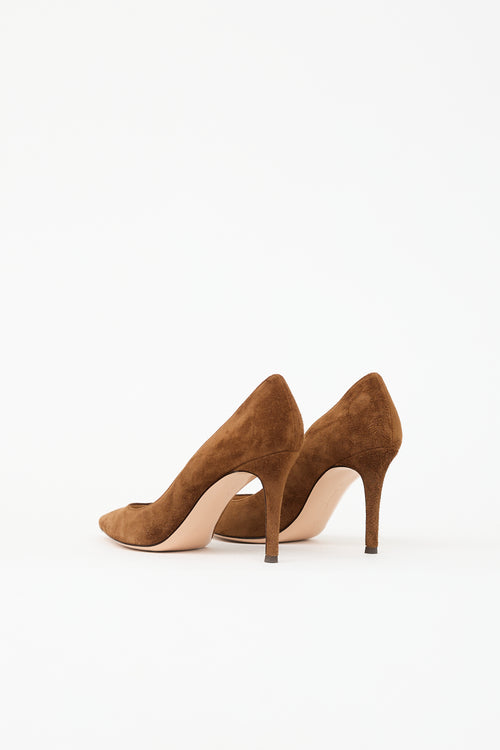 Gianvito Rossi Suede Gianvito Pump