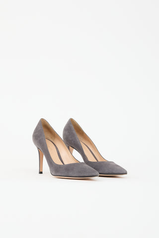 Gianvito Rossi Suede Gianvito Pump