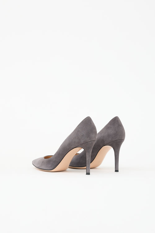 Gianvito Rossi Suede Gianvito Pump
