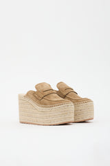 Gianvito Rossi Suede Maxilla Espadrille Mule