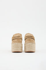 Gianvito Rossi Suede Maxilla Espadrille Mule