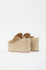 Gianvito Rossi Suede Maxilla Espadrille Mule