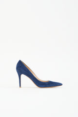 Gianvito Rossi Suede Pointed Toe Pump