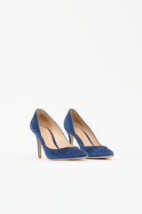 Gianvito Rossi Suede Pointed Toe Pump