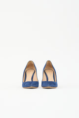 Gianvito Rossi Suede Pointed Toe Pump