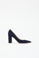 Gianvito Rossi Suede Pointed Toe Pump