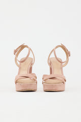Gianvito Rossi Suede Poppy Platform  Sandal