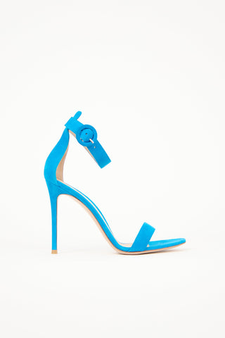 Gianvito Rossi Suede Portofino Sandal
