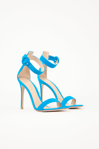 Gianvito Rossi Suede Portofino Sandal