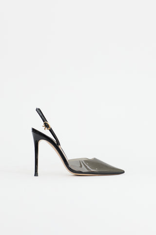 Gianvito Rossi Vinyl Ribbon D'Orsay Heel