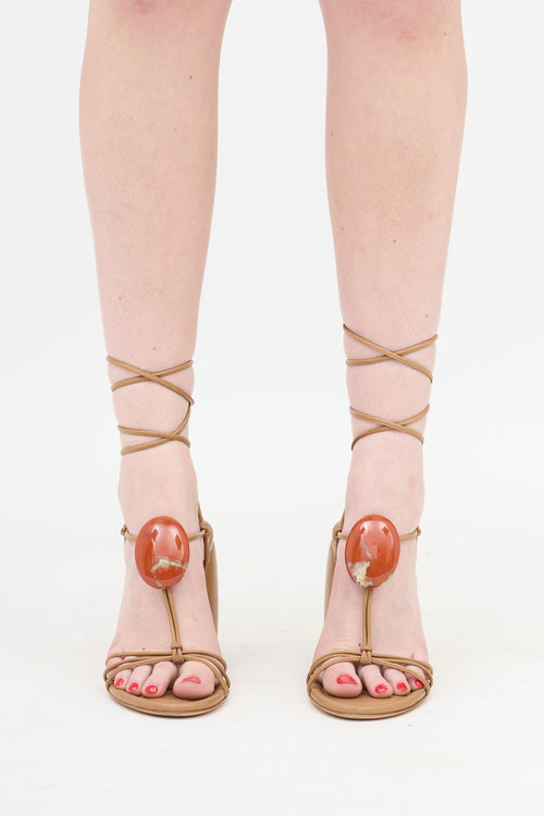 Gianvito Rossi Leather Pedra Sandal