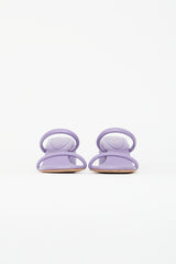 Gianvito Rossi Purple Florea 60 Leather Sandal