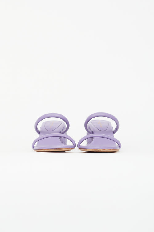 Gianvito Rossi Purple Florea 60 Leather Sandal