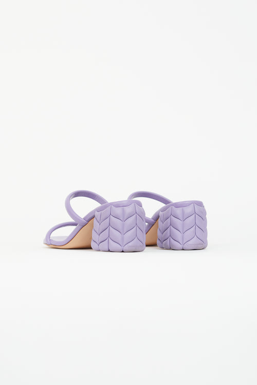 Gianvito Rossi Purple Florea 60 Leather Sandal