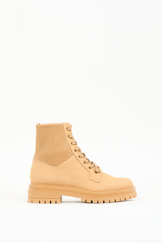 Gianvito Rossi Brown Suede Martis Boot