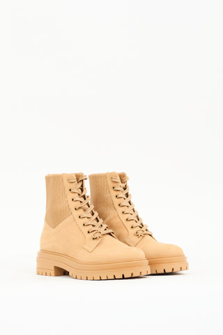 Gianvito Rossi Brown Suede Martis Boot