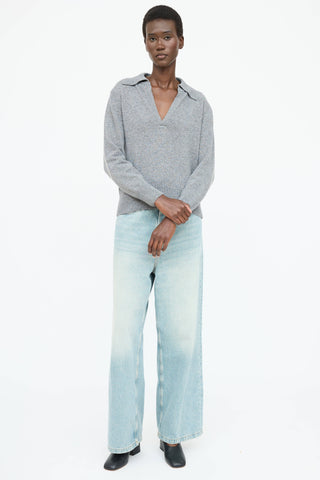 Gimaguas Knit Elbow Patch Sweater