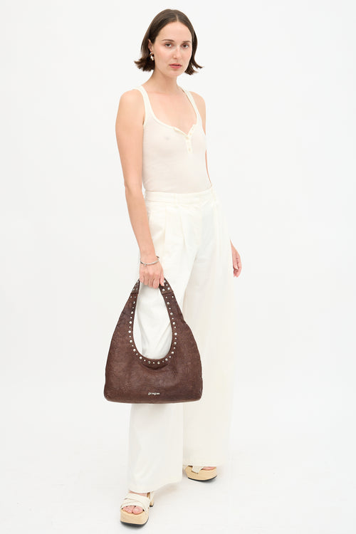 Gimaguas Leather Studded Franca Bag